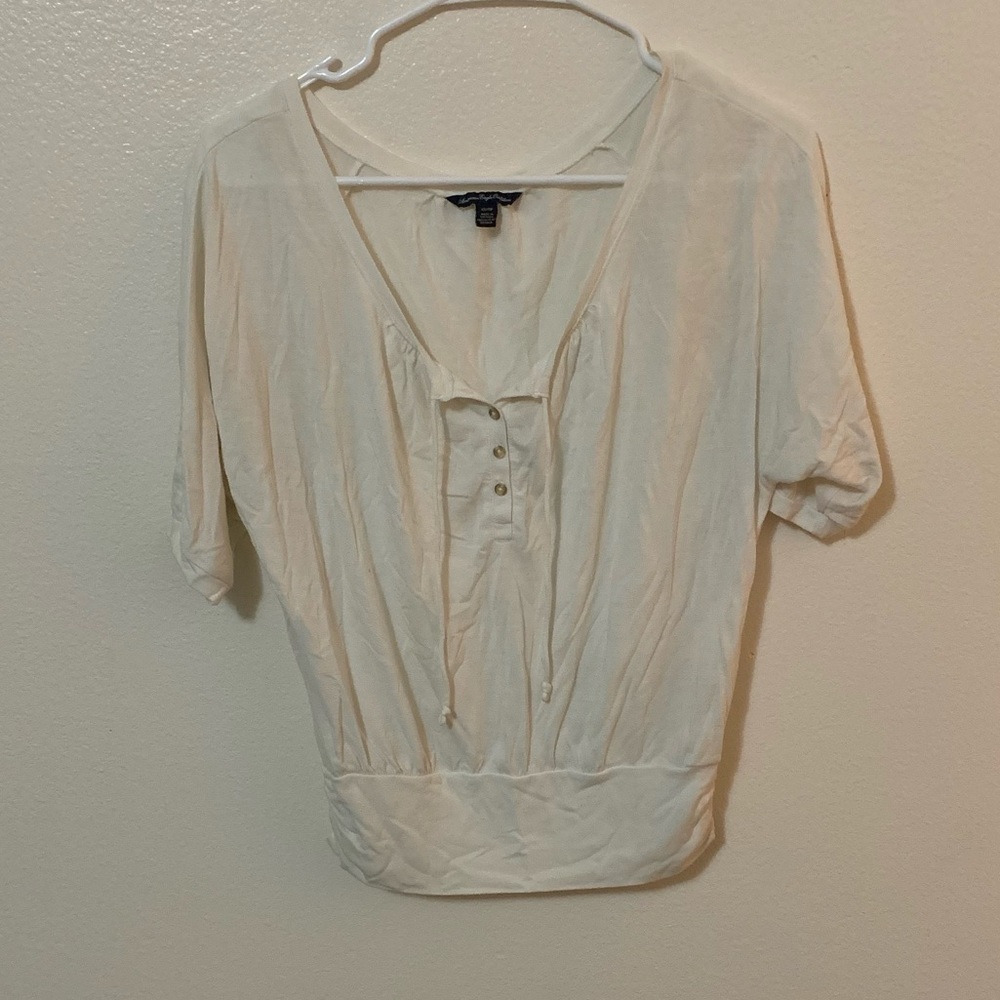 Cream American Eagle shirt